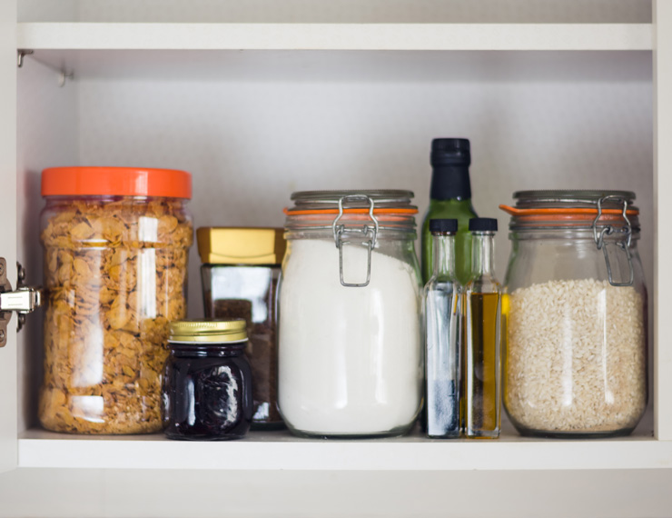 Use clear containers