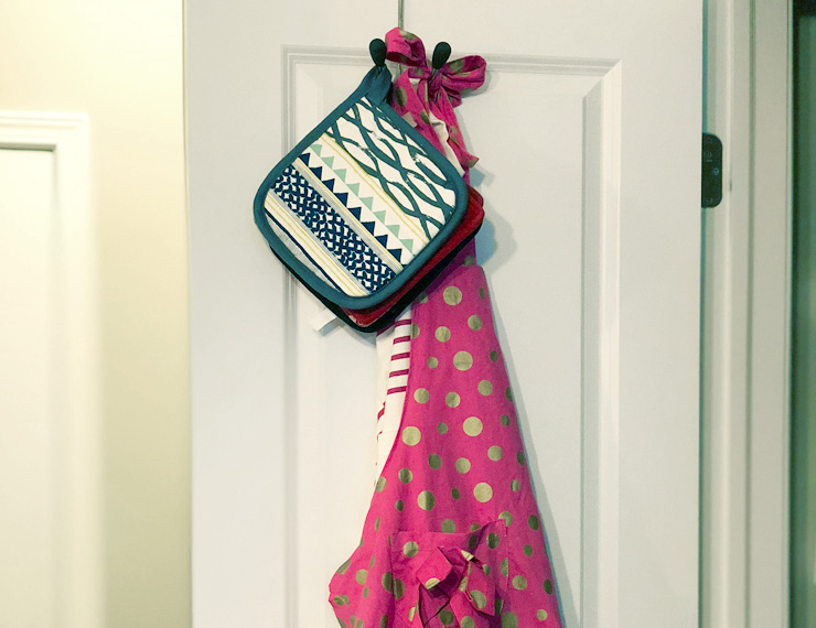 Use the back of the door