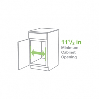 11.5 inch minimum cabinet opening